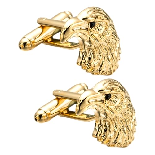 FOMIYES 1 Paar Herren Manschettenknöpfe Goldene Cufflinks für Tuxedo Hemd Hochzeitsaccessoires für Männer Kreatives Design für Formelle Anlässe FOMIYES 1 Paar Herren Manschettenknöpfe Goldene Cufflinks für Tuxedo Hemd Hochzeitsaccessoires für Männer Kreatives Design für Formelle Anlässe von FOMIYES