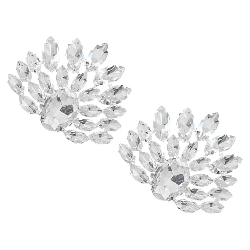 FOMIYES 1 Paar High Heels Schnallen Strass Hochzeitsschuhe Für Braut Clip Dekorative Brautschuhschnalle Frauen Braut Schuhornamente Abnehmbare Schuhaccessoires Schuhdekoration Schmuck von FOMIYES