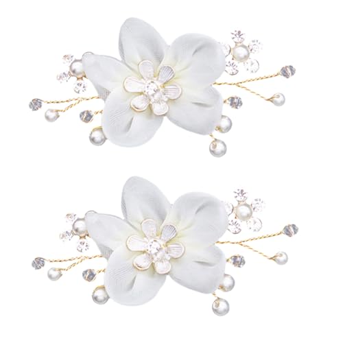 FOMIYES 1 Paar Hochzeits Schuhschnallen für Damen Abnehmbare Clips mit Blumen Design für Pumps und Sandalen Leicht Anzubringen Langlebigem Legierungsmaterial Vielseitige Dekoration für von FOMIYES