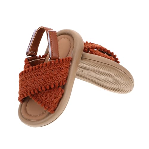 FOMIYES 1 Paar Kindersandalen Im Ethno-stil: Atmungsaktive -sandalen Für Kleinkinder, Bequeme Sommer-strandschuhe Für Mädchen von FOMIYES