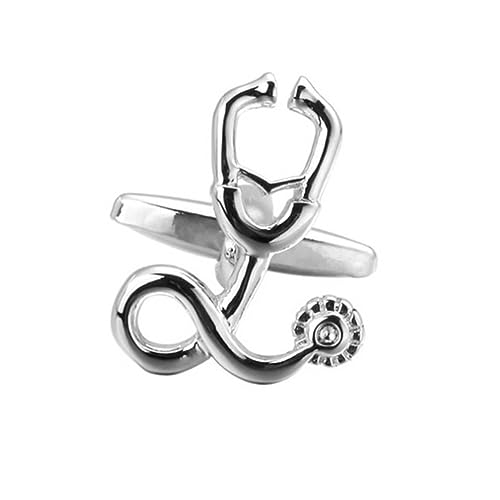 FOMIYES Silberne Manschettenknöpfe mit Design für Herren Modischer Ärmelnagel Kreative Hemdnägel für Formelle Anlässe für Hochzeiten und Geschäftstreffen von FOMIYES