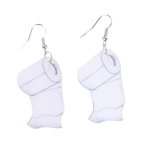 FOMIYES 1 Paar Kreative Ohrringe mit Papierhandtuch Design Lustige Dangle Ohrringe für Damen für Partys und Alltag FOMIYES 1 Paar Kreative Ohrringe mit Papierhandtuch Design Lustige Dangle Ohrringe für Damen für Partys und Alltag von FOMIYES