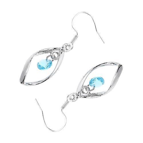 FOMIYES 1 Paar Lange Kristallohrringe mit Rhinestone Pendants Silber Ohrhänger für Damen Elegant Funkelnd Besondere Anlässe Tägliches FOMIYES 1 Paar Lange Kristallohrringe mit Rhinestone Pendants Silber Ohrhänger für Damen Elegant Funkelnd Besondere Anlässe Tägliches von FOMIYES