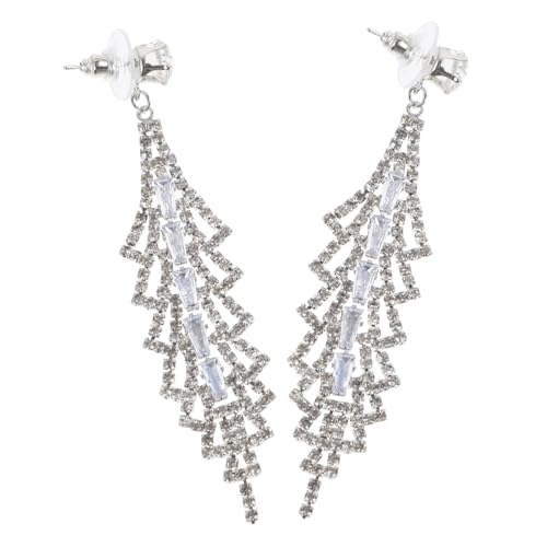 FOMIYES 1 Paar Lange Quaste Ohrringe für Damen Irreguläre Ohrstecker mit Glitzer Dangle Ohrringe für Hochzeiten Partys Leicht Hautfreundlich Silberfarben Vielseitig Tragbar FOMIYES 1 Paar Lange Quaste Ohrringe für Damen Irreguläre Ohrstecker mit Glitzer Dangle Ohrringe für Hochzeiten Partys Leicht Hautfreundlich Silberfarben Vielseitig Tragbar von FOMIYES