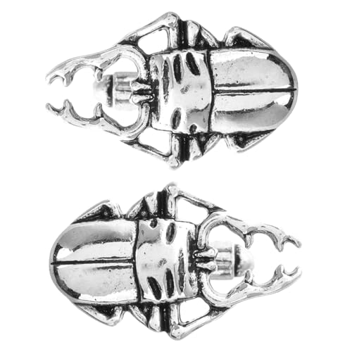 FOMIYES 1 Paar Manschettenknöpfe Manschettenknöpfe Kleidung Accessoire Retro Manschettenknöpfe Smokinghemd Ohrstecker Männer Smokingknöpfe Zinklegierung Silber von FOMIYES
