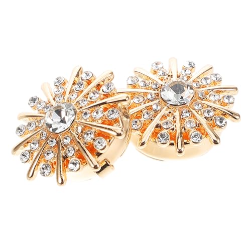 FOMIYES 1 Paar Manschettenknöpfe Strass Accessoires Für Damen Strassknöpfe Für Kleidung Strass Manschettenknopf Manschettenknöpfe Goldene Legierung FOMIYES 1 Paar Manschettenknöpfe Strass Accessoires Für Damen Strassknöpfe Für Kleidung Strass Manschettenknopf Manschettenknöpfe Goldene Legierung von FOMIYES