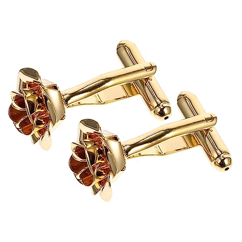 FOMIYES 1 Paar Manschettenknöpfe für Herren Cufflinks für Goldene Design Hochzeiten Business Formelle Anlässe FOMIYES 1 Paar Manschettenknöpfe für Herren Cufflinks für Goldene Design Hochzeiten Business Formelle Anlässe von FOMIYES