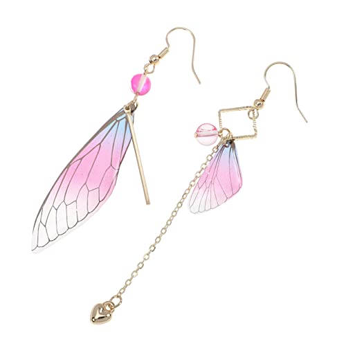 FOMIYES 1 Paar Nachahmung Zikade Flügel Ohrringe Braut- Ohrstecker für Damen asymmetrisch Piercing Ohrstecker Hochzeit Ohrring Schmetterlinge Tropfenohrringe Plastik Rosa FOMIYES 1 Paar Nachahmung Zikade Flügel Ohrringe Braut- Ohrstecker für Damen asymmetrisch Piercing Ohrstecker Hochzeit Ohrring Schmetterlinge Tropfenohrringe Plastik Rosa von FOMIYES