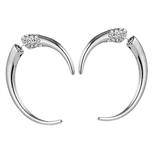 FOMIYES 1 Paar Ohrringe für Damen mit Funkelnden Kristallen Mondförmige Stylische Hänger Leicht Komfortabel Besondere Anlässe Ohrhänger von FOMIYES
