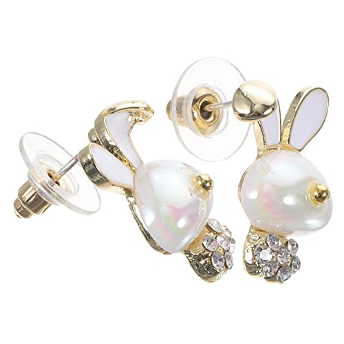 FOMIYES 1 Paar Osterohrringe für Mädchen Perlenbesetzte Kaninchenohrringe Leicht und Angenehm zu Tragen für Ostern Funkelndes Design mit Kunstperlen und Strass FOMIYES 1 Paar Osterohrringe für Mädchen Perlenbesetzte Kaninchenohrringe Leicht und Angenehm zu Tragen für Ostern Funkelndes Design mit Kunstperlen und Strass von FOMIYES