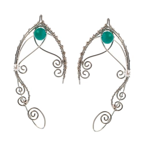 FOMIYES Perlen Ohrmanschetten Für Damen Wickelohrringe Ohrwickel Ohrringmanschetten Schmuck Ohne Piercing von FOMIYES