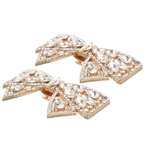 FOMIYES 1 Paar Schuhclips Mit Schleife Für Damen Dekorative Schuhanhänger Mit Strasssteinen Zum Anklipsen Für Die Hochzeit von FOMIYES