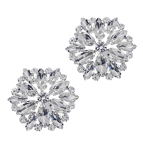 FOMIYES 1 Paar Schuhclips für Damen Abendmode Abnehmbare Dekoration für High Heels Accessoires mit Funkelnden Rhinestones Festtagskleidung von FOMIYES