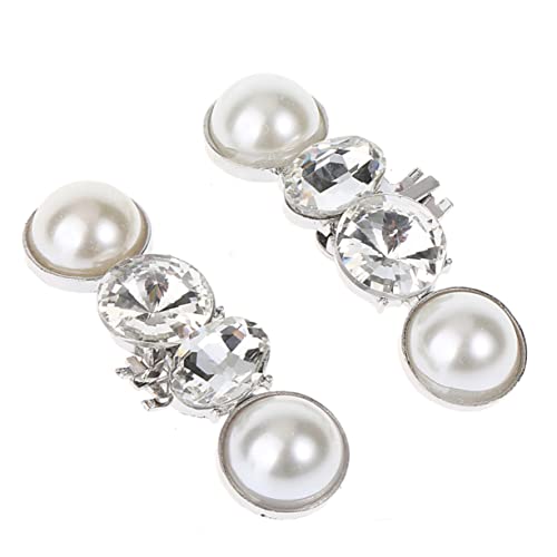 FOMIYES 1 Paar Schuhschnallen Perlen und Kristallen Abnehmbare Diy Schuhclips für Hochzeiten Partys und Street Fotos Bezaubernde Schuhdekoration für Damen von FOMIYES