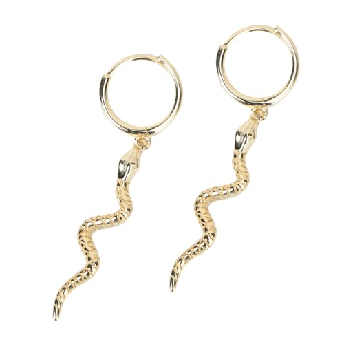 FOMIYES Kreative Schlangen Ohrringe Modischer Silberner Ohrhänger Dekorativer Ohrschmuck Lange Damen Ohrringe Für Frauen Und Mädchen von FOMIYES