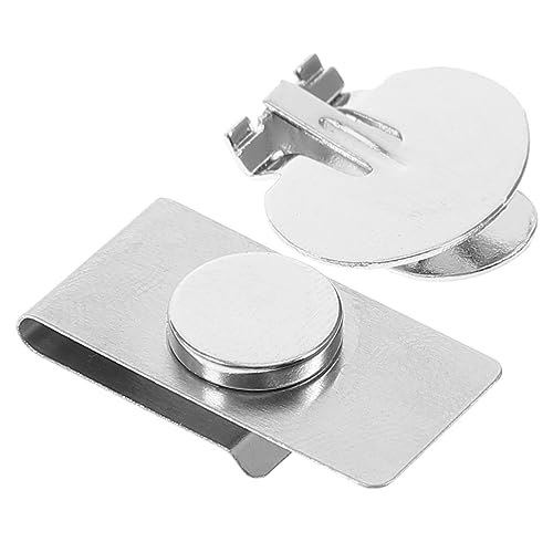 FOMIYES 1 Paar Unsichtbare Magnetische Krawattenklammer Praktischer Krawattenpin für Herren für Anzüge und Hemden Silbern Falten und Rutsch Design von FOMIYES