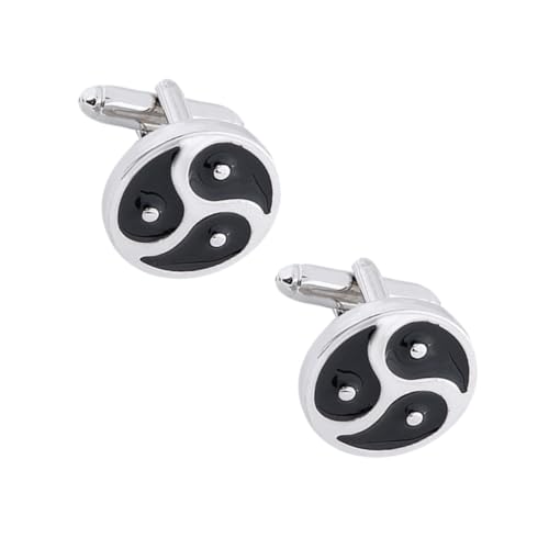 FOMIYES 1 Paar Yin Tai Chi Manschettenknöpfe für Herren Cufflinks Legierung Stilvolle Shirt Accessoires für Anzüge Formelle Anlässe von FOMIYES