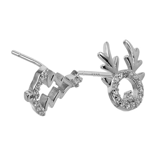 FOMIYES 1 Paar süße Weihnachtsohrringe Weihnachtsschmuck Ohrringe lustige weihnachtsohrringe Silber- Silver von FOMIYES
