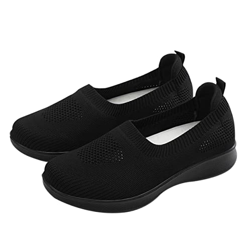 FOMIYES 1 Paar weibliche Turnschuhe für breit Wanderschuhe Damen gehen Unterstützung Mesh-Turnschuhe leichte Schuhe atmungsaktive Schuhe Maschenschuhe Senioren Damen Wanderschuhe Schwarz von FOMIYES