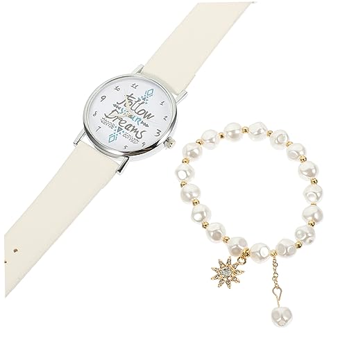 FOMIYES Damenarmbanduhr Satz mit Armband Verstellbare Freizeit Uhr für Mädchen Langlebige Metalluhr Stilvolles für Freundinnen und Anlässe von FOMIYES