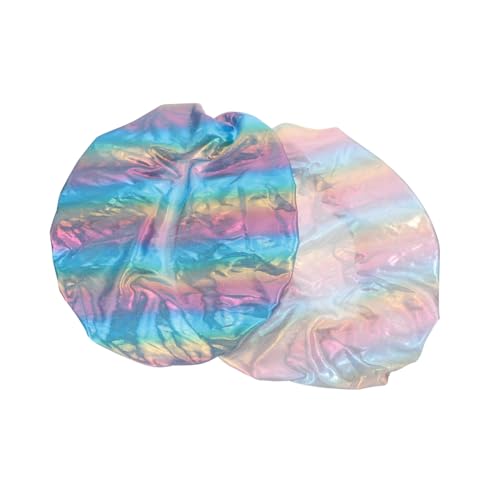 FOMIYES 1 Satz Elastische Turbanhaube Für Frauen Vielseitige Schlaf Haarkosmetikhaube Schlafen Schminken Gesichtswaschen 2 Stücke von FOMIYES