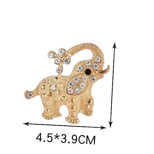 FOMIYES 1 Satz Elefantenbrosche Schalverschluss Brosche Für Damen Vielseitig Einsetzbar Für Kleidung Taschen Schals Muttertag 2 Stück von FOMIYES