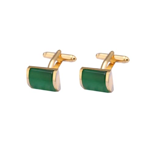 FOMIYES 1 Satz Grüne Katzenaugen Manschettenknöpfe Für Herren Kreative Hemdsärmel Accessoires Stilvolle Cufflinks Für Formelle Anlässe Besondere Veranstaltungen 2 Stück von FOMIYES