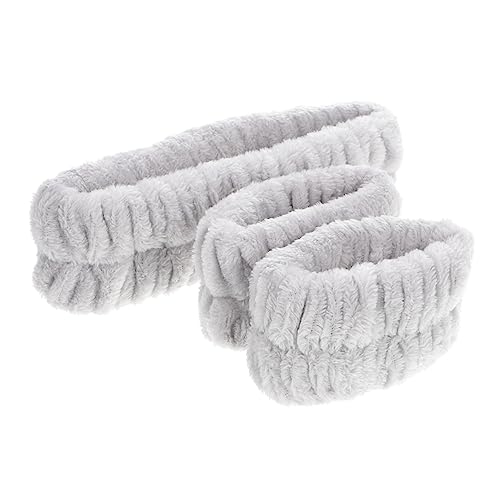 FOMIYES Elegantes Flauschiges Gesichtswasch-stirnband Make-up-stirnband Für Frauen Weiches Wascharmband Stilvolles Haarband Für Mädchen von FOMIYES