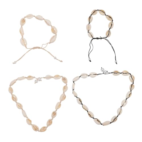FOMIYES 1 Satz Halskette Armband Gewachster Schnur Modisches Strand Accessoire für Sommer Langlebig Elegant für Freundinnen von FOMIYES