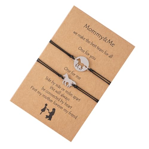 FOMIYES 1 Satz Knot String Armband für Mutter Verstellbare Handkette Geflochtenem Material zu Muttertag Besondere Anlässe Langlebig Schmuck für Damen von FOMIYES