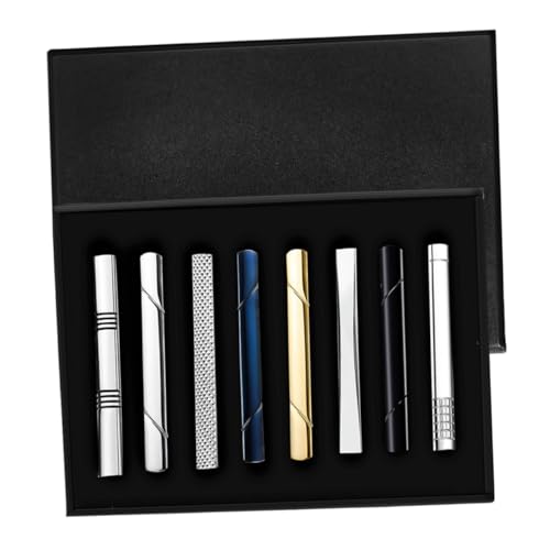 FOMIYES 1 Satz Krawattenklammer-set Fliegeklammern Krawattenklammern Für Männer Einzigartig Blau Krawattenclip Binden Zubehör Krawatten Für Männer Clip- Kragen Clips Kupfer 8 Stück von FOMIYES