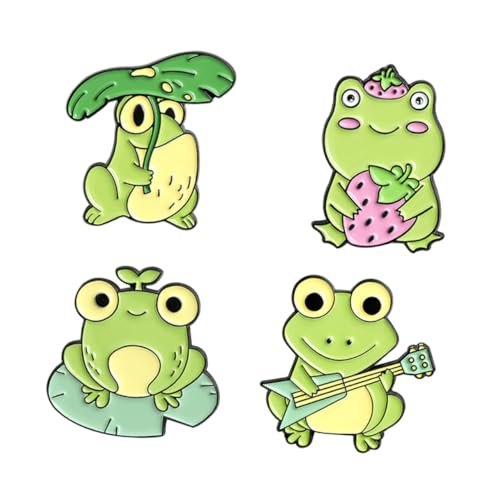 FOMIYES 1 Satz Kreative Frogs Broschen Niedliche Dekorative Anstecknadeln Für Kleidung Accessoires Für Pullover Und Cardigans 4 Stück von FOMIYES