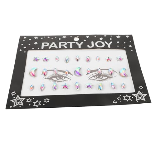 FOMIYES Gesichtsaufkleber Mit Strasssteinen Meerjungfrauen-gesichtstattoos Glitzer-gesichtsaufkleber Temporäre Party-zubehör-aufkleber Selbstklebende Juwelen Fürs Gesicht von FOMIYES