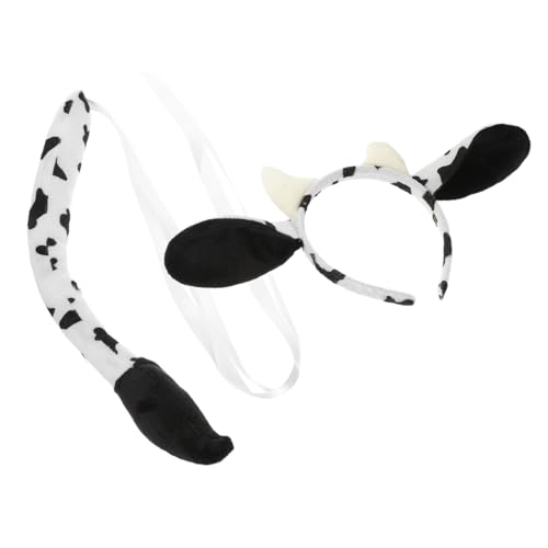 FOMIYES 1 Satz Kuh Kostüm Set mit Stirnband und Cosplay Tierkostüm für Geburtstagsfeiern Bühnenaufführungen und Maskeraden und Langlebig für Halloween und Weihnachten von FOMIYES