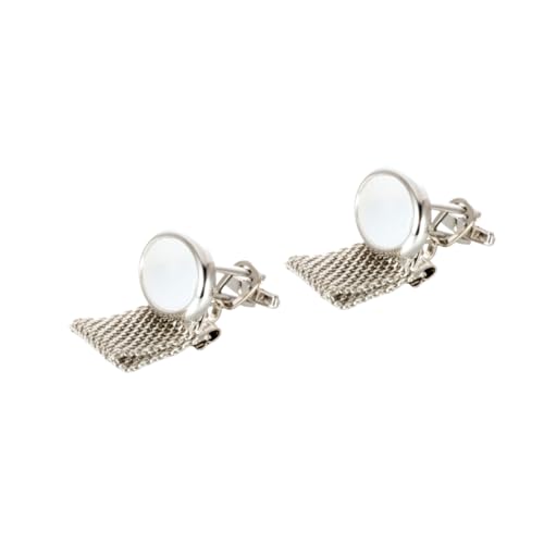 FOMIYES 1 Satz Manschettenknöpfe Herren Muschelschale Ovaler Designstil Für Hochzeitsdeko Anzug Cufflinks Für Formelle Anlässe Business Meetings 2 Stück von FOMIYES