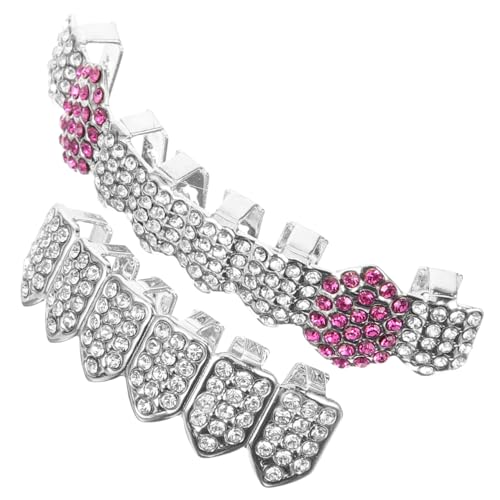 FOMIYES 1 Satz Mundgrill Hip Hop Zahn Schmuck Zubehör Silberne Zähne Grill für Partys Cosplay Mode Abnehmbar Anpassbar für Zahnformen von FOMIYES