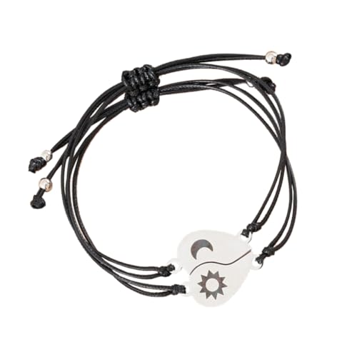 FOMIYES 1 Satz Passende Herzgewebte Armbänder für Familien Freunde Verstellbare Sterngravur Robustem Geflochtenem Schmuck für Besondere Anlässe Tägliches FOMIYES 1 Satz Passende Herzgewebte Armbänder für Familien Freunde Verstellbare Sterngravur Robustem Geflochtenem Schmuck für Besondere Anlässe Tägliches von FOMIYES