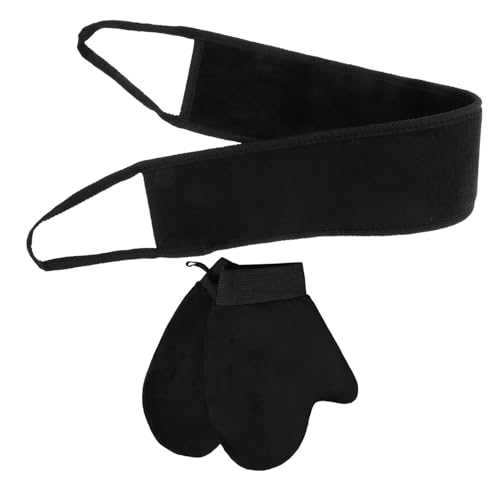 FOMIYES 1 Satz Peeling-Set Handtuchhandschuh Badehandschuh Peeling-Handschuhe badetuch set Peelinghandschuh zum Waschen der Haut Duschhandschuhe Peeling für Männer z.B. Film Black von FOMIYES