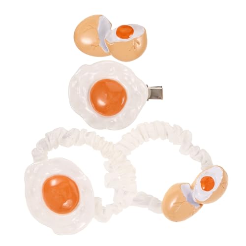 FOMIYES Ei Form Haarspangen Cartoon Haarclips Süße Haarnadeln Für Frauen Mädchen Haaraccessoires Mit Elastischem Band Für Lockenfrisuren von FOMIYES