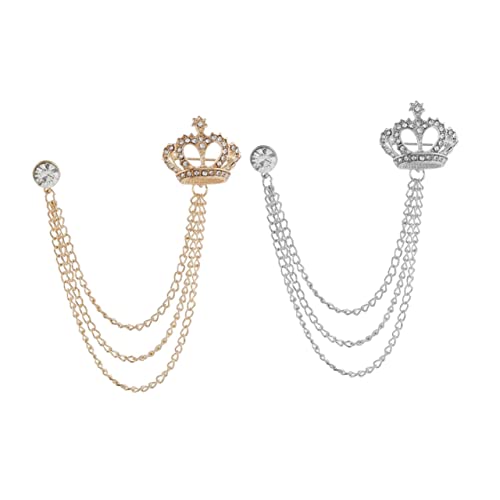 FOMIYES 2stücke Strass-halsbandkette Und Strass-broschen Für Damen Und Und Und Quastenbroschen Und Quastenbroschenclip FOMIYES 2stücke Strass-halsbandkette Und Strass-broschen Für Damen Und Und Und Quastenbroschen Und Quastenbroschenclip von FOMIYES