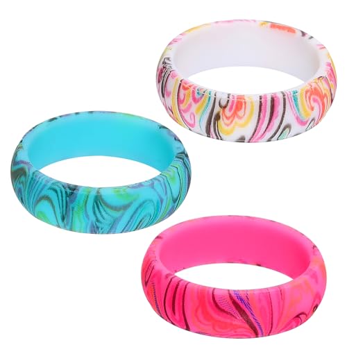FOMIYES 1 Satz Silicone Hochzeitsring Pack Boho Ringe Für Outdoor Aktivitäten Schützend Stylisch Sport 3 Stück von FOMIYES