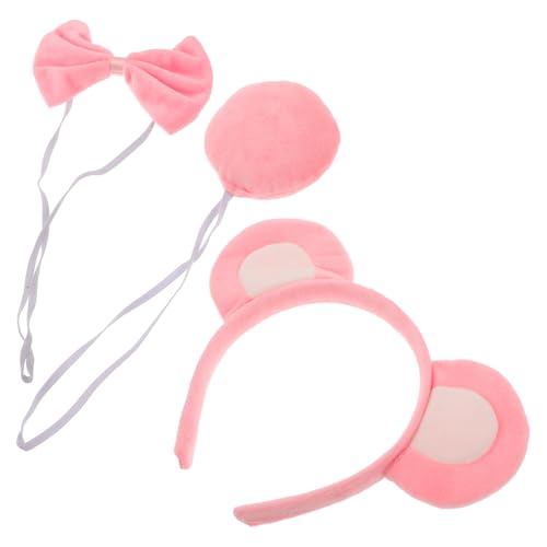 FOMIYES Stirnband-set mit Bärenohren 3er-pack Flauschig-weich Tier-kopfbedeckung für Cosplay Party Bühnenauftritt Von Jungen und Mädchen von FOMIYES