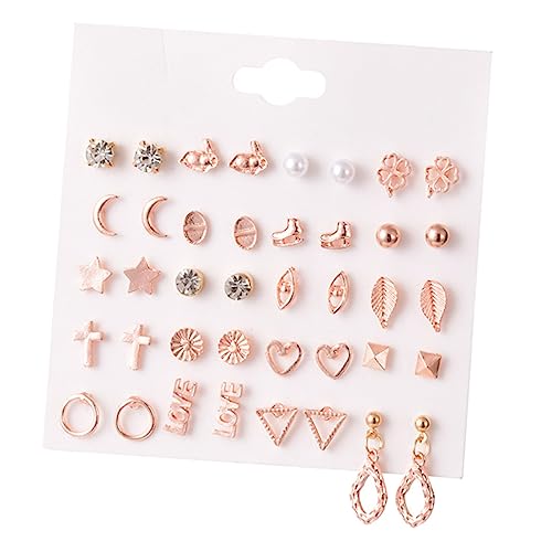 FOMIYES 1 Satz Stylisches Ohrstecker Set Einfache Geometrische Designs Ohrschmuck Hypoallergene Materialien für Festivals und Alltag von FOMIYES