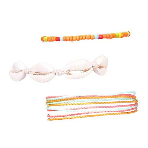 FOMIYES 3stücke Böhmische Perlen Fußkettchen Bunte Fußkettchen Mit Perlen Knöchelketten Für Damen Modischer Fußschmuck Für Alltag Und Strand von FOMIYES