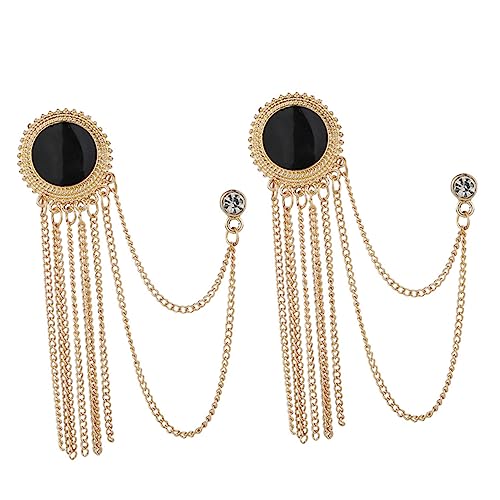 FOMIYES 1 Satz Teiliges Herren Anstecknadel Mit Quasten Brosche Für Anzüge Kleidung Langlebige Perfektes Accessoire Für Männer 2 Stücke von FOMIYES