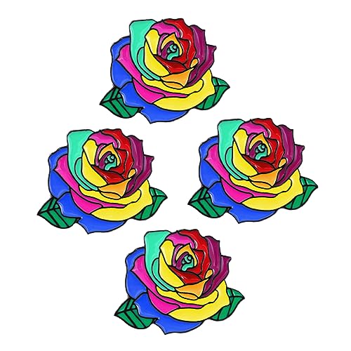 FOMIYES 1 Satz Teiliges Kreative Broschen Dekorative Broschen Legierung Brustnadeln Für Kleidung Taschen Farbenfrohes Design Für Hochzeiten Anlässe 4 Stück von FOMIYES
