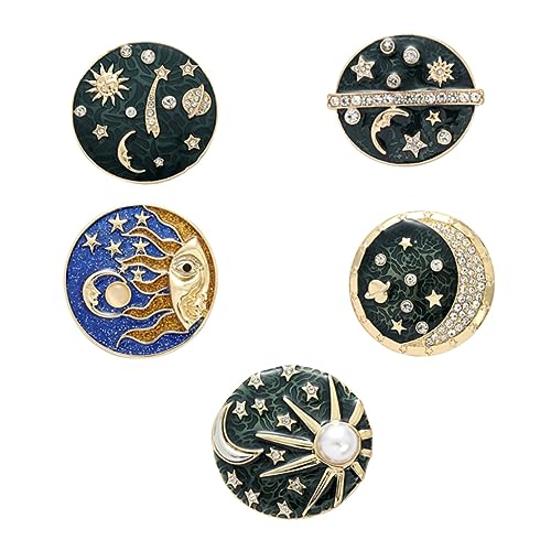 FOMIYES 1 Satz Teiliges Set Galaxy Brosche Legierung Stilvolle Anstecknadeln Für Kleidung Taschen Accessoires Für Und Besondere Anlässe 5 Stück von FOMIYES
