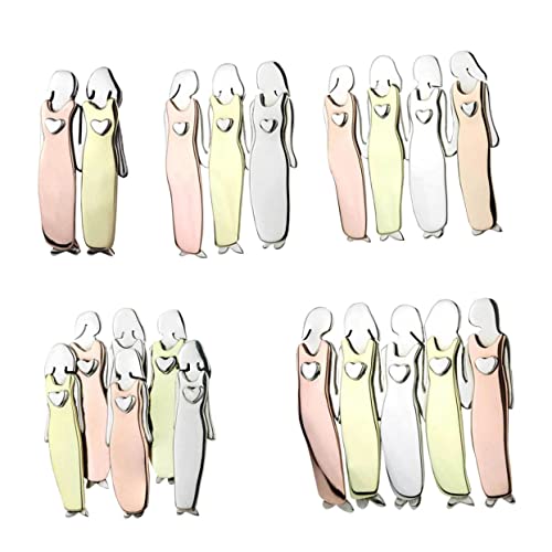 FOMIYES 5stücke Schwester Brosche Anstecknadel Für Damen Mädchen Aus Legierung Schickes Design Als Oder Dekoration Für Kleidung Und Accessoires von FOMIYES