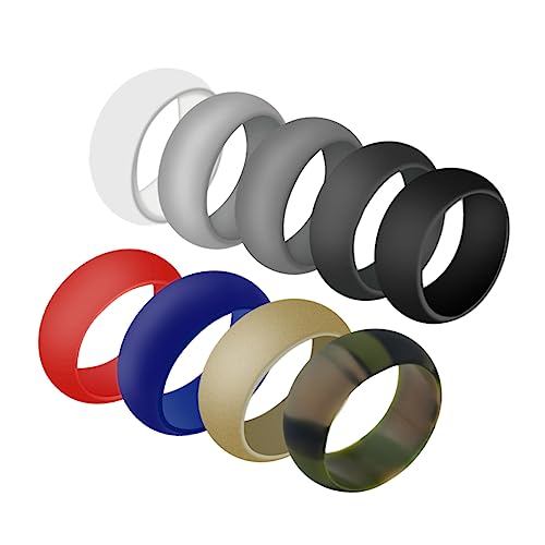 FOMIYES 9stücke Silikonringe Für Sport Unisex Runde Eheringe Für Frauen Und Männer Zufälligen Farben FOMIYES 9stücke Silikonringe Für Sport Unisex Runde Eheringe Für Frauen Und Männer Zufälligen Farben von FOMIYES