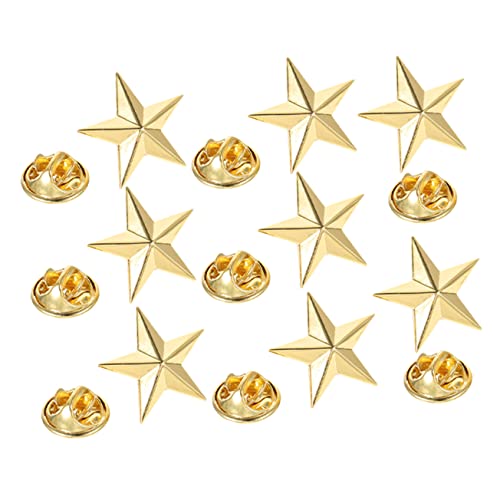 FOMIYES 1 Satz Teiliges Sternabzeichen Anstecknadel Für Rucksäcke Kleidung Hüte Taschen Stilvolle Brosche Für Jungen Frauen Männer Modisches Accessoire 8 Stück von FOMIYES